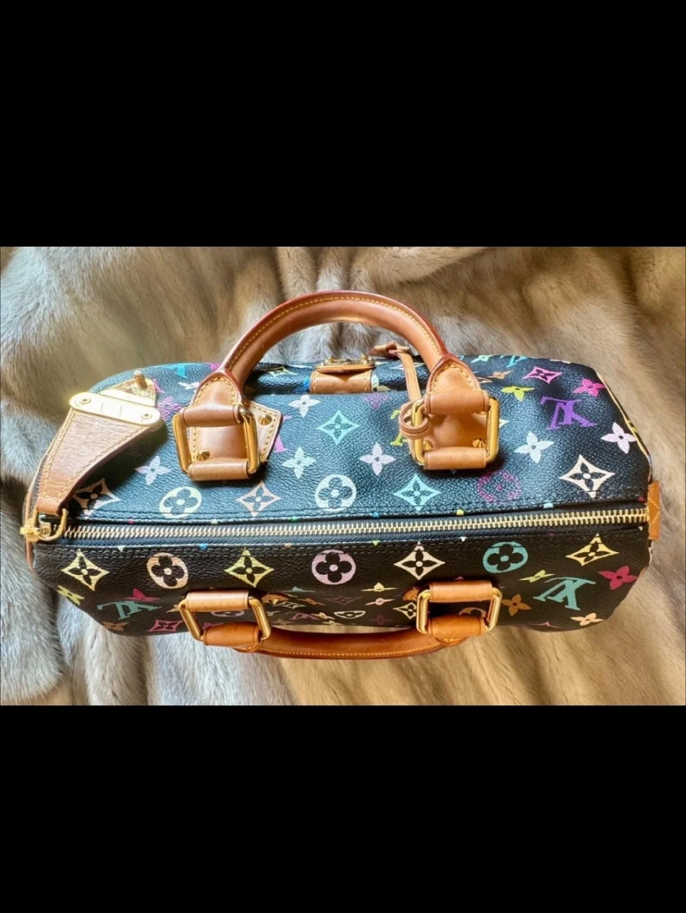 ✨️Louis Vuitton Black Multicolor Monogram Speedy 30✨️ - Picture 5 of 10